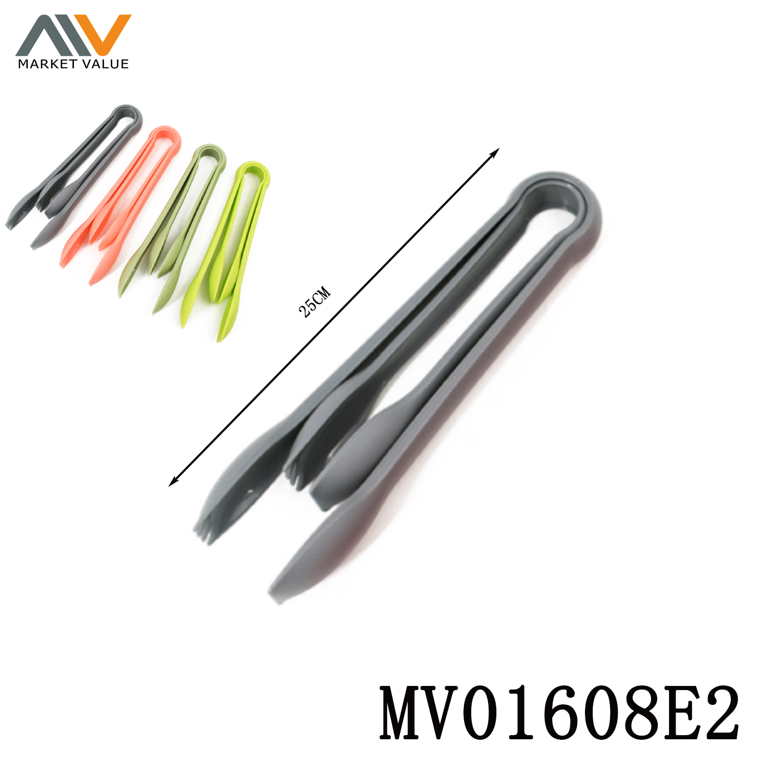 MV01608E2 2Pcs Pp Food Tong