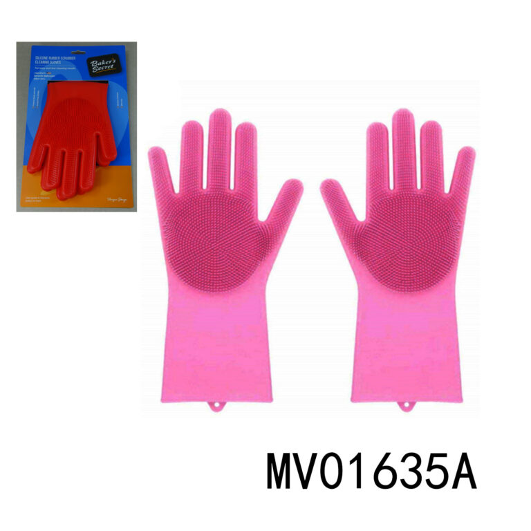 Household Silicone Rubber Scrubber Cleaning Gloves