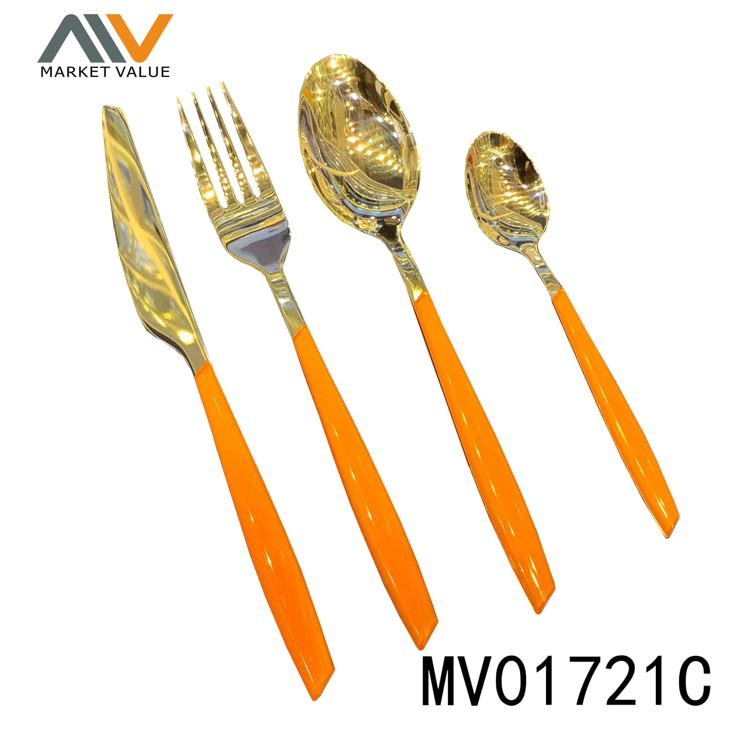 MV01721C 4Pcs Full Tang Cutlery Set With Ps Handle