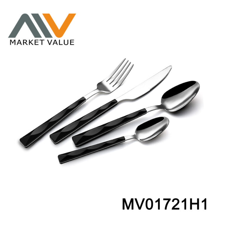 4Pcs Cutlery Set Mirror Finish Tire Card