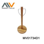 Wooden Standing Paper Towel Holder Tag