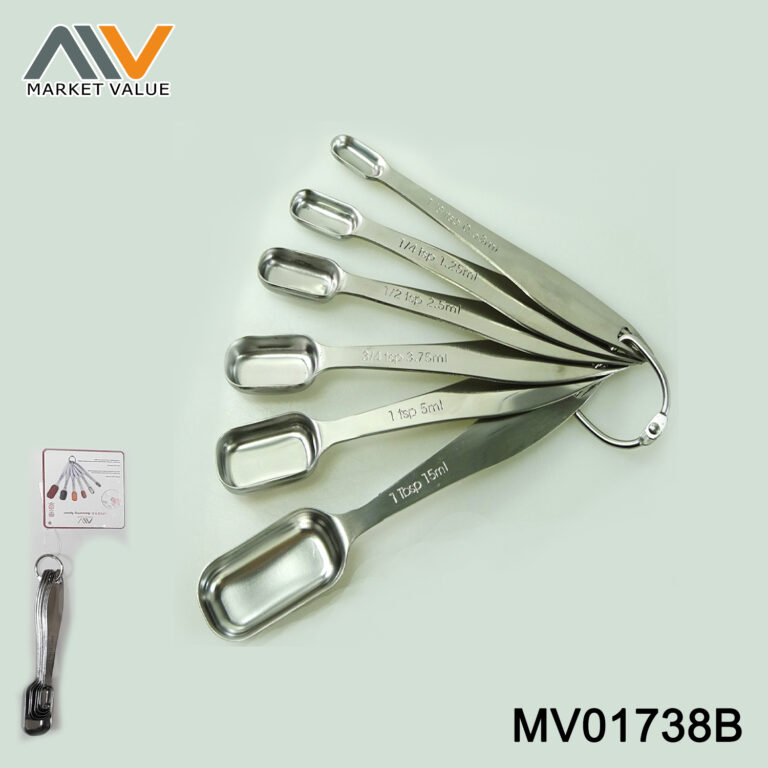 6Pcs S.S. Measuring Spoon