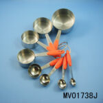8Pcs S/S Measure Cup & Spoon