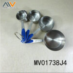 Sets Of 4Pcs Measuring Cup With Tpr Handle