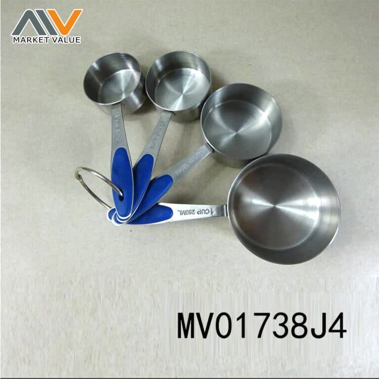 Sets Of 4Pcs Measuring Cup With Tpr Handle