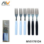 Set Of 6Pcs Fork With Pp Handle In Pvc Bag