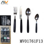 24Pcs Ss Cutlery Set With Pp Handle