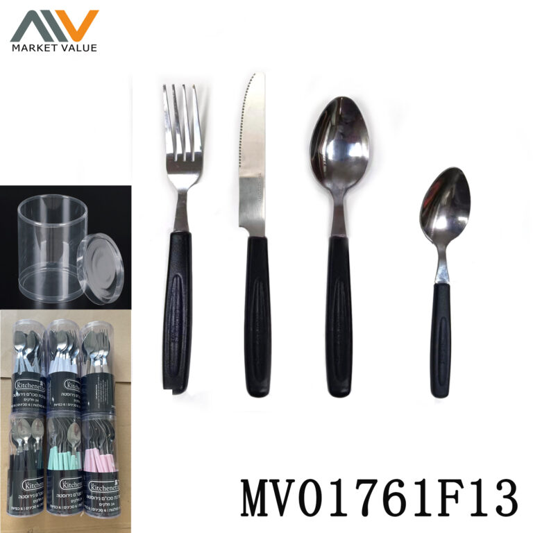 24Pcs Ss Cutlery Set With Pp Handle