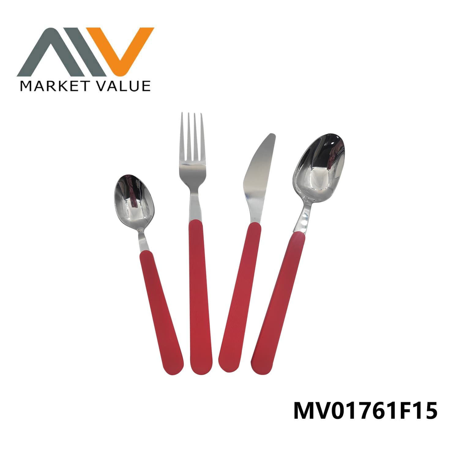 MV01761F15 4Pcs Cutlery Set With Plastic Handle