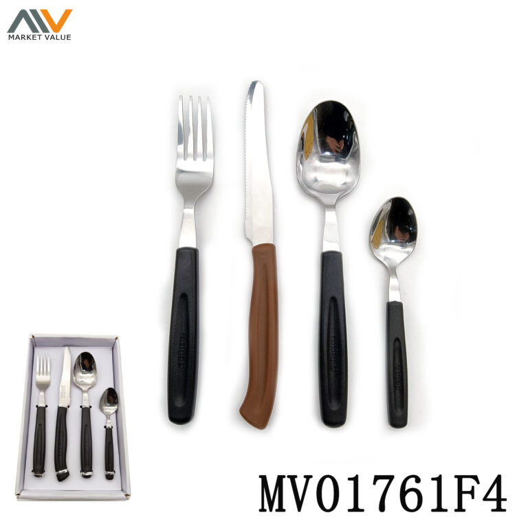 24Pcs Ss Cutlery Set With Pp Handle