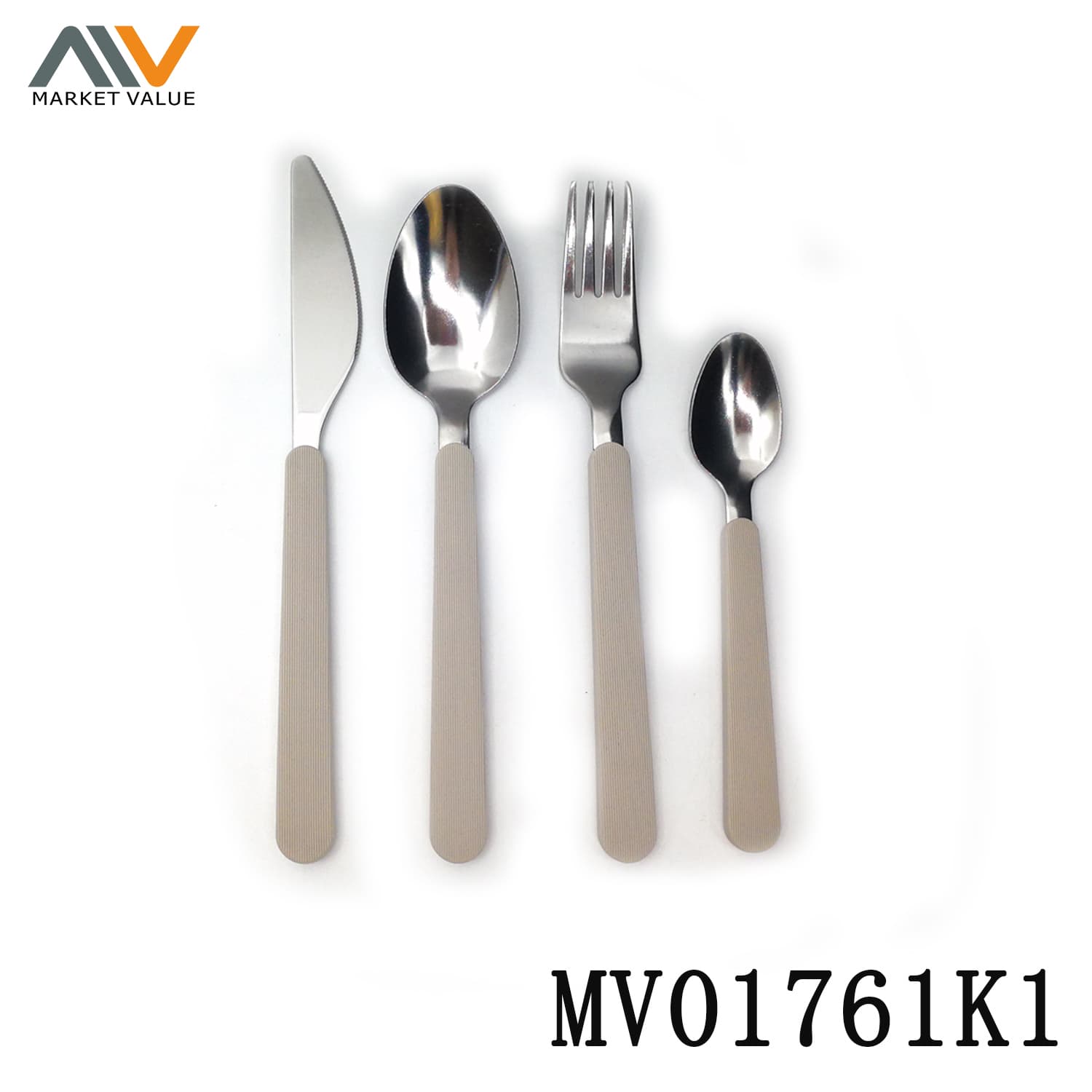 MV01761K1 4Pcs Cutlery Set With Plastic Handle