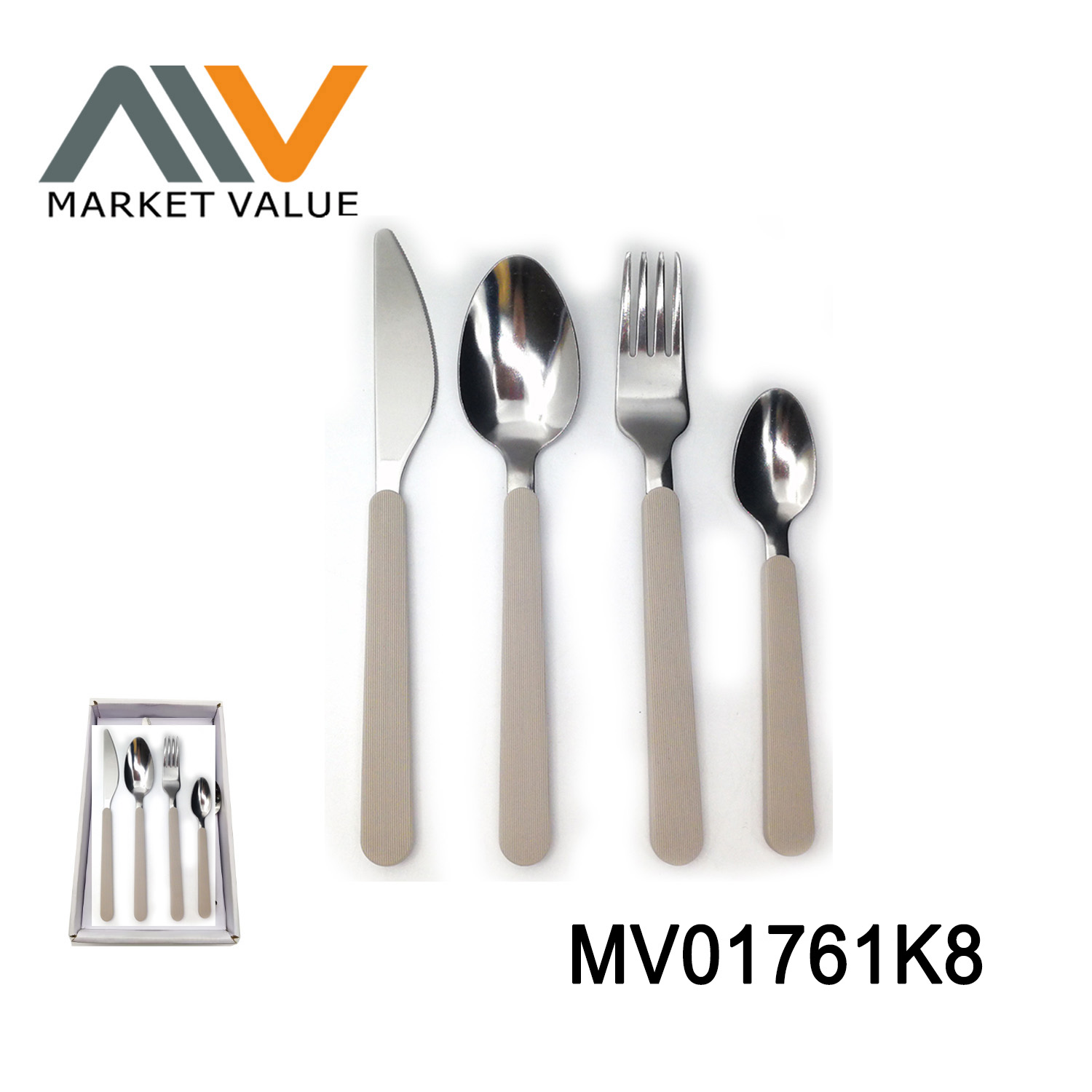 MV01761K8 24Pcs Cutlery Set Heavty Duty In Window Box