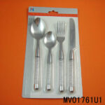 4Pcs Plastic Handle Cuttlery Set