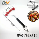 12"Bbq Brush Nylon Bristle With Pp Handle