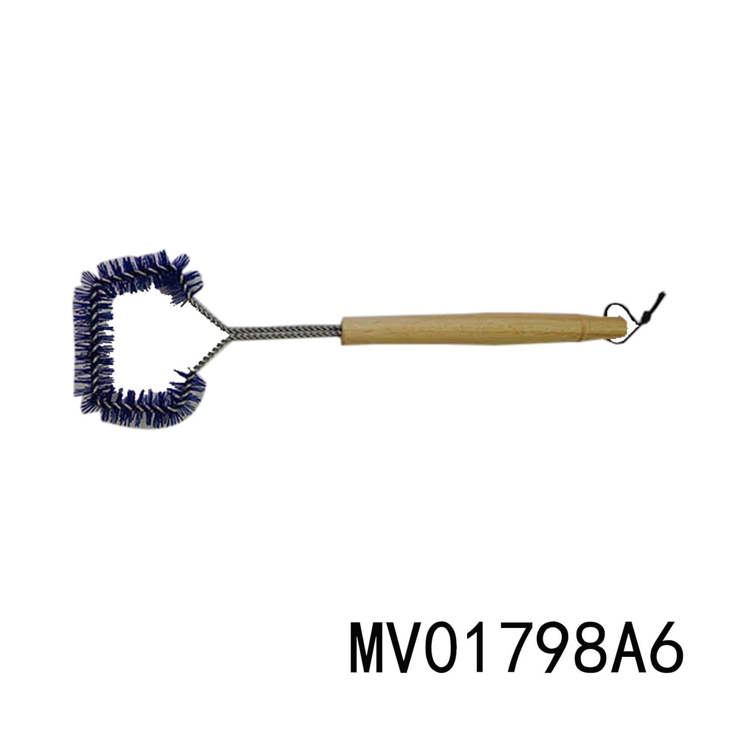 MV01798A6 Bbq Brush Wooden Handle