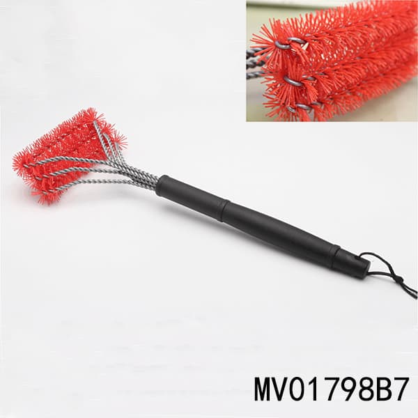 17.3" Bbq Brush Wooden Handle