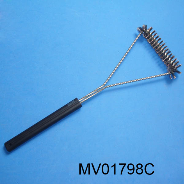 MV01798C 21"Bbq Cleaning Brush With Plastic Long Handle
