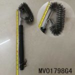 S/S Bbq Brush Wiht Plastic Handle
