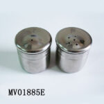 2Pcs S/S Salt & Peper Pot