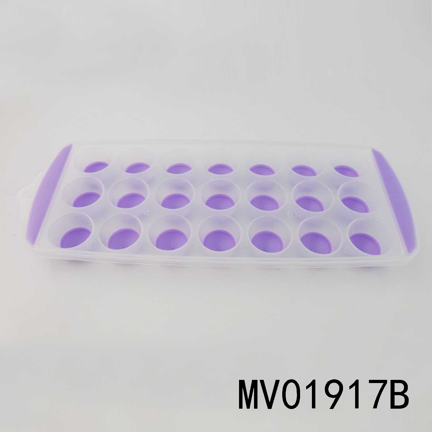 MV01917B 21 Ice Cube Pp+Tpr Plastic Ice Mould