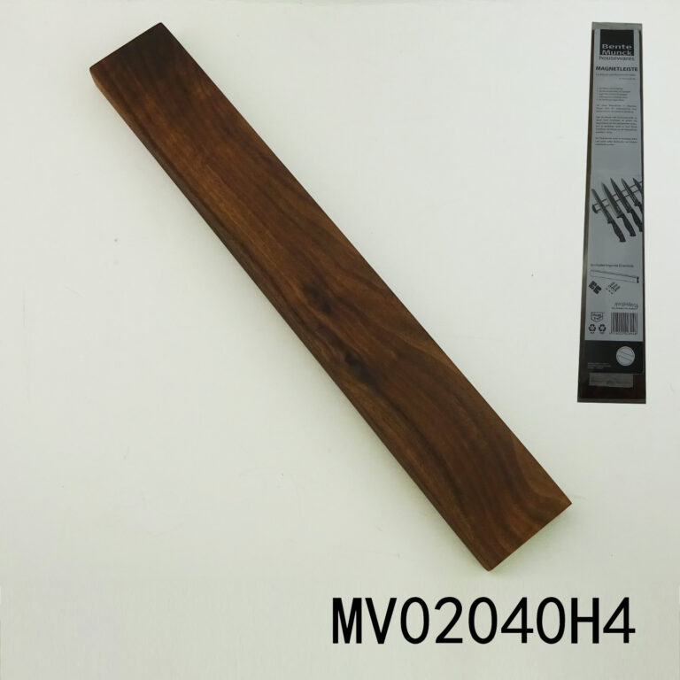 16.5" Black Walnut Magnetic Knife Holder In Pvc Box