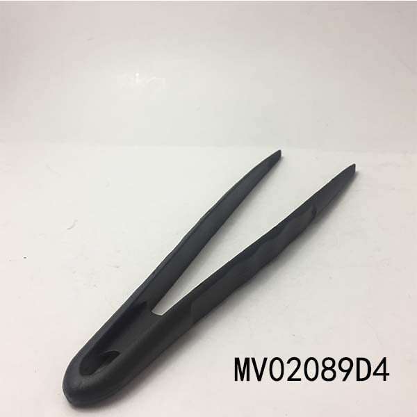 MV02089D4 11.5"Black Plastic Food Tong