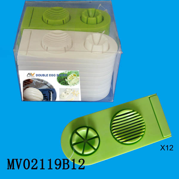 MV02119B12 12Pcsdouble Egg Slicer In Pvc Box