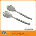 2Pcs Salad Spoon With S/S Handle