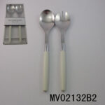 2Pcs Frok & Spoon Salad Set In Window