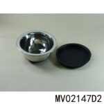 19.5X19.5Cm S.S. Salad Bowl With Plastic Cover