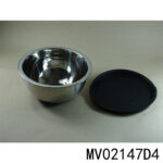 27.3X27.3Cm S.S.Salad Bowl With Plastic Cover