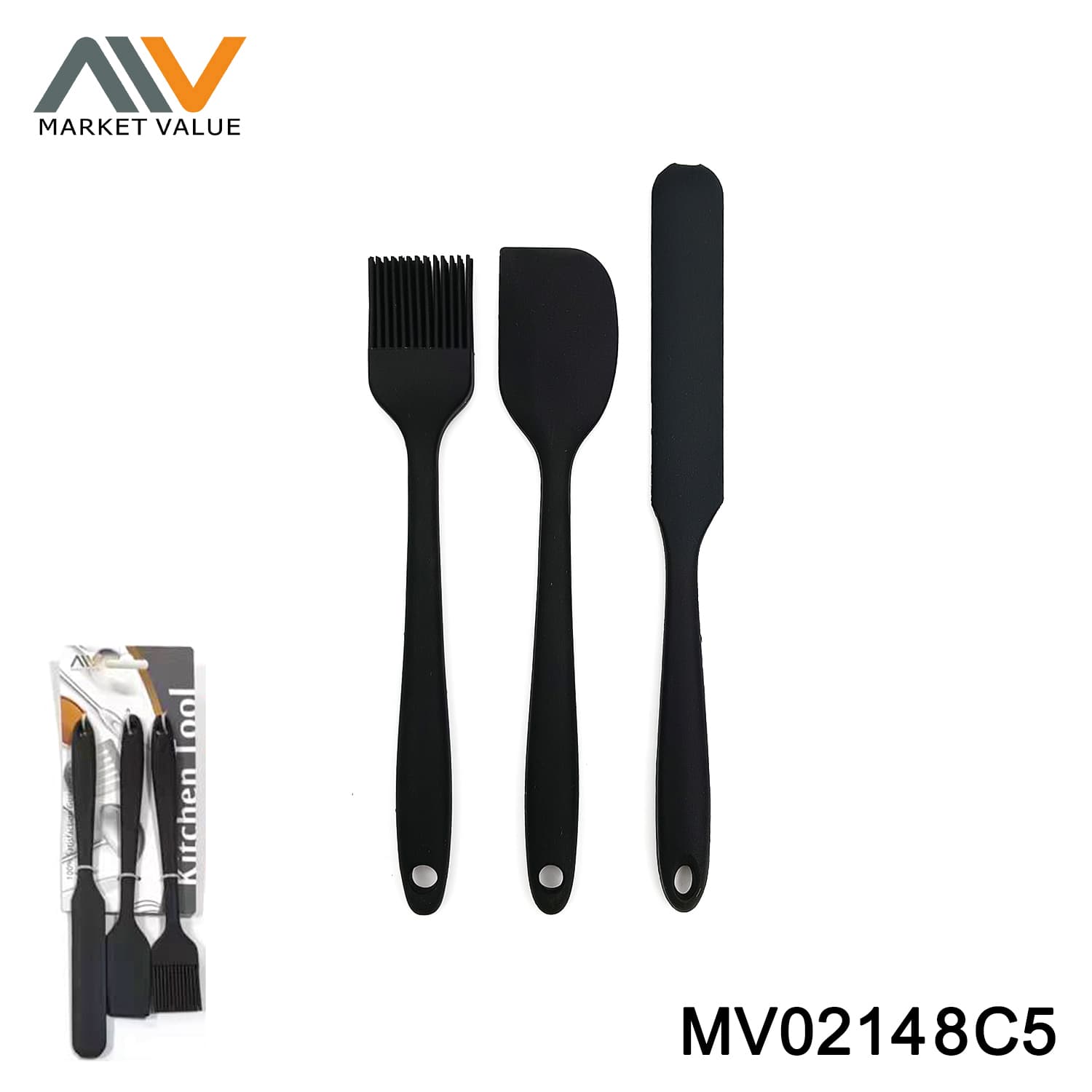 MV02148C5 3PCS Silicone Kitchenware T/C