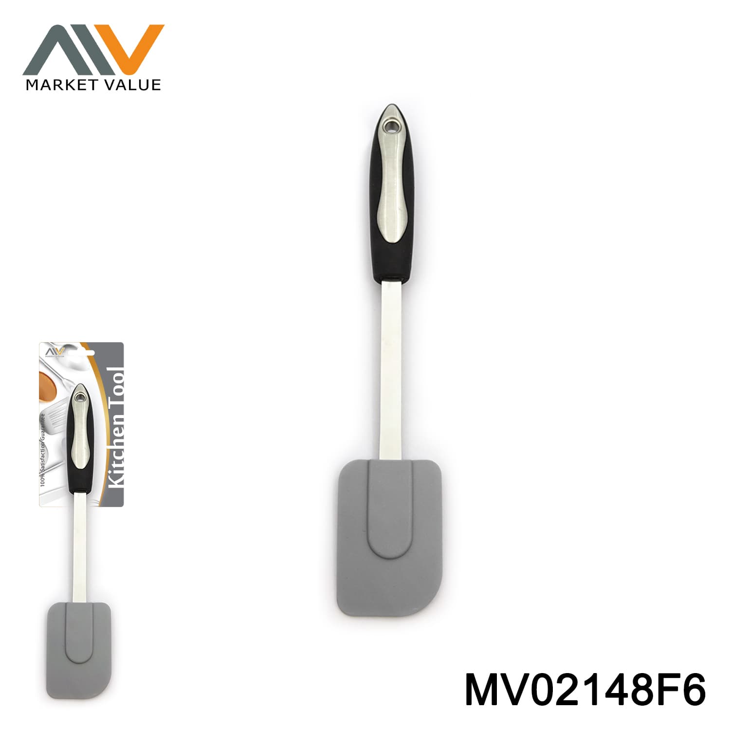 MV02148F6 SILICONE SPATULA - BLACK,T/C