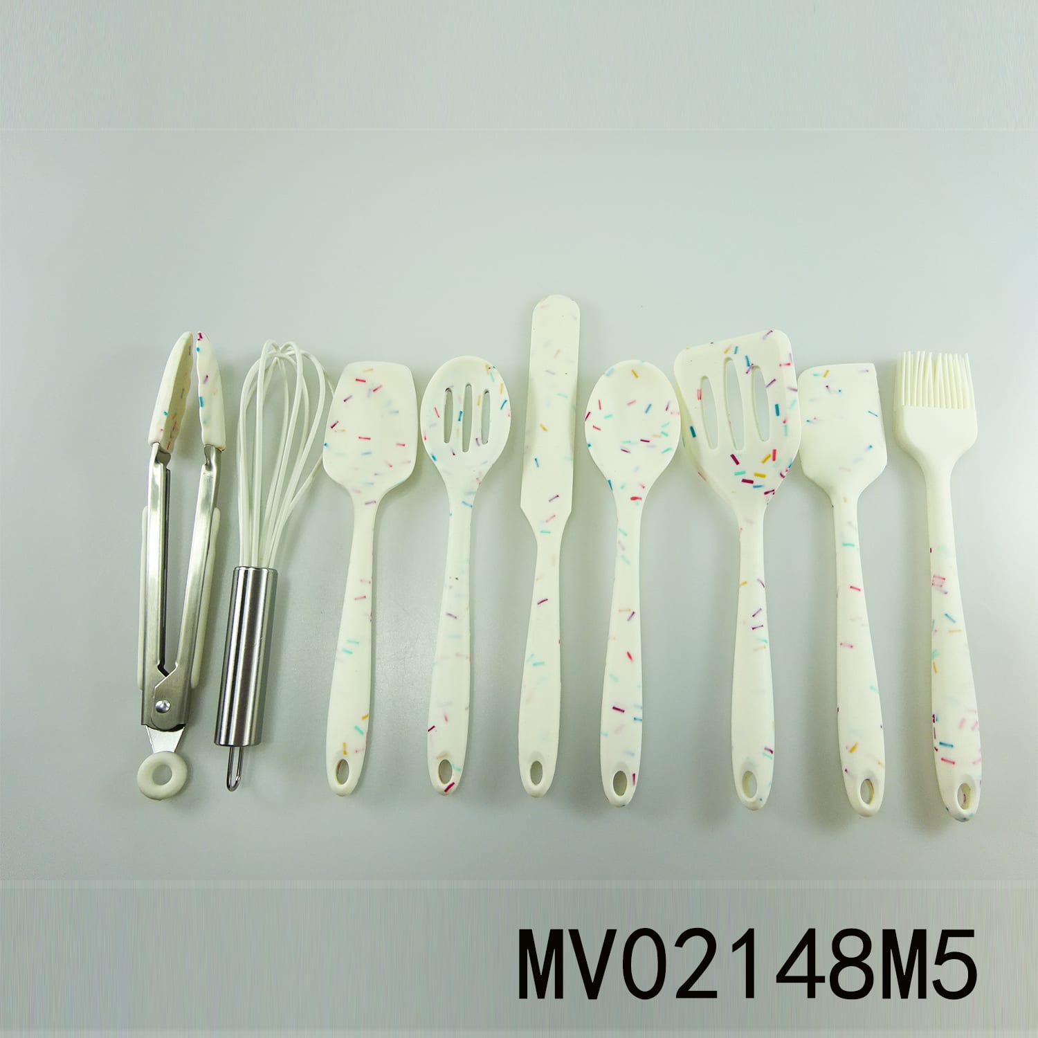 MV02148M5 9Pcs Mini Silicon Utensil Tools Colour Box