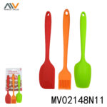 Stes Of 3Pcs Silicone Utensils(Brush/Scraper/Spatula)T/C