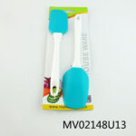 Silicone Scraper+Spatula With Pp Handle