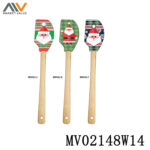 Sets Of 3Pcs Silicone Scraper With Wooden Handle