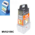 S/S Grater With Plastic Handle & Plastic Trays
