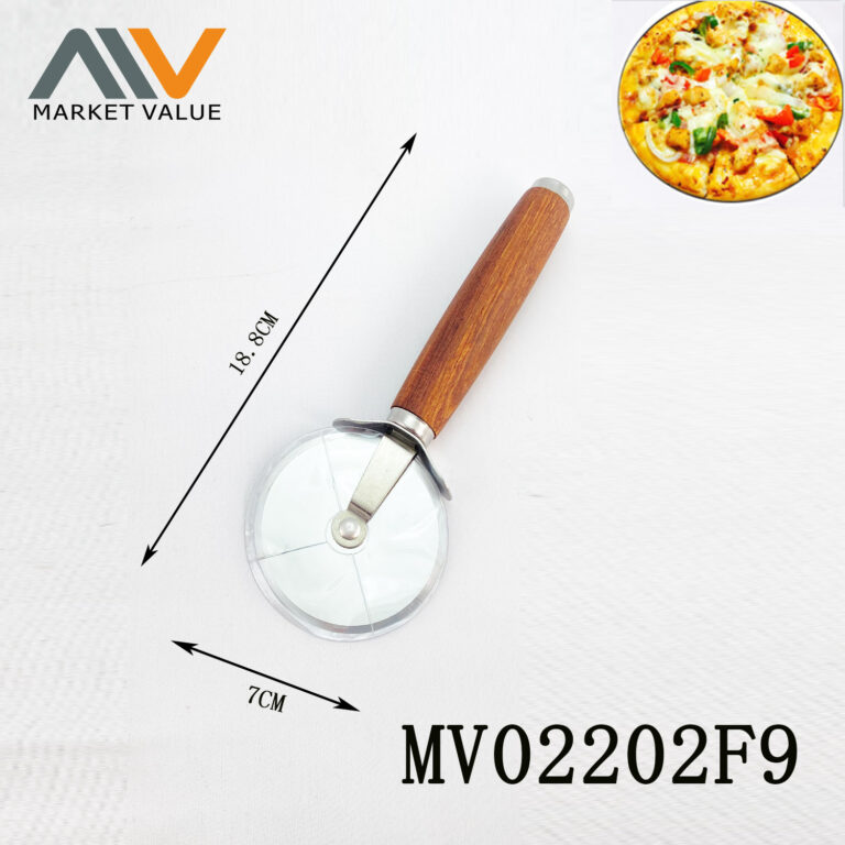 S.S Pizza Cutter With Rose Wood Handle