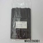 5Pcs Black Drinking Straw In Pvc Bag