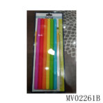 6Pcs Silicone Smoothie Straws With Cleaning Brush B/C