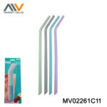 4PK Silicone Straw Sets
