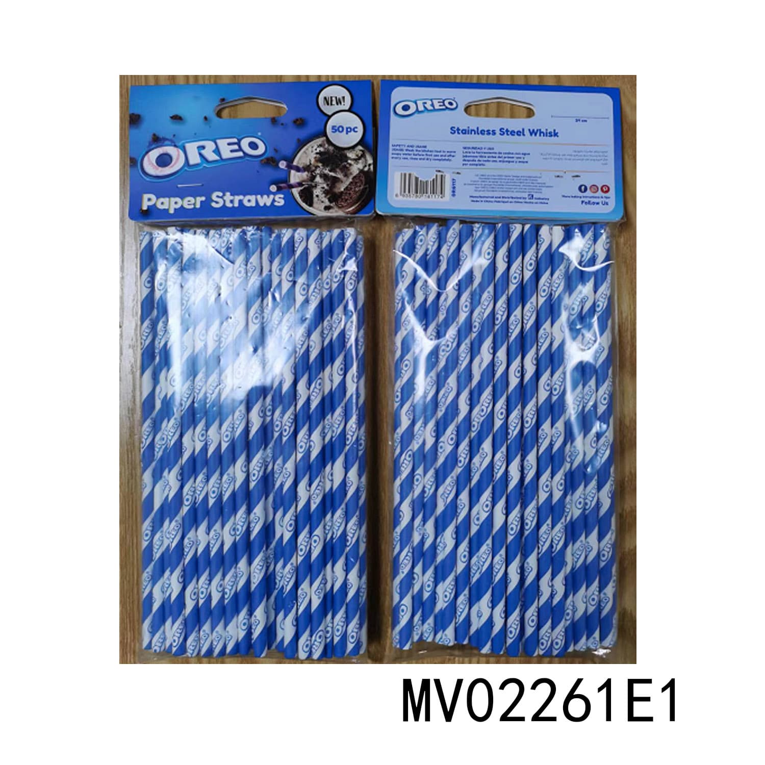 MV02261E1 50Pcs Paper Color Straw