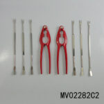 2Pcs Red Nut Cracker & 6Pcs Forks