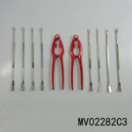 2Pcs Red Nut Cracker & 8Pcs Forks