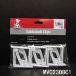 6Pcs Table Cloth Pegs With Head Card And Ploy Bag