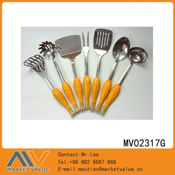 MV02317G S/S Kicthen Tools With Resin Handle