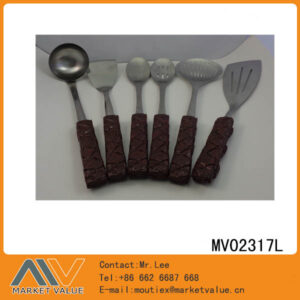 6Pcs S/S Kitchen Tools With Resin Handle(Steak)
