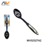 Nylon Slotted Spoon With Rubber And Plastic Handle