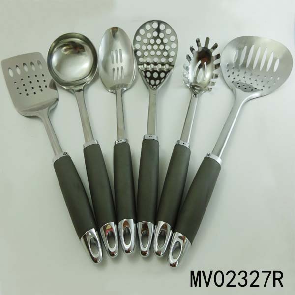 MV02327R 6Pcs S/S Kitchen Tools Sets With Tpr Handle